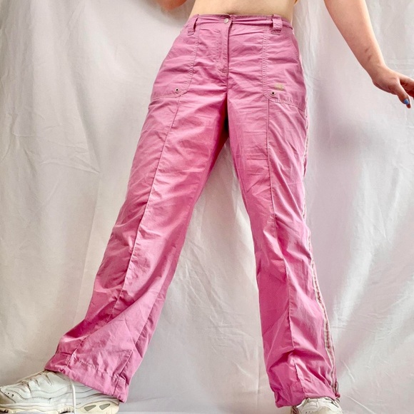 y2k vintage pink cargo pants size large - Picture 2 of 7